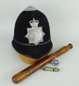 BRITISH POLICE CONSTABULARY COLLECTABLES including mid century Metropolitan Police 'Bobby' type