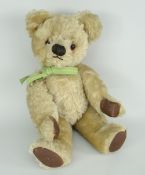 CIRCA 1950s ENGLISH GOLDEN PLUSH TEDDY-BEAR 'BERTIE'