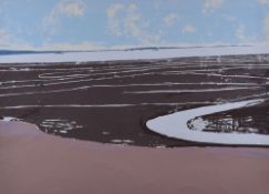 ARTHUR CHARLTON (1917-2007) limited edition (1/6) colour print - entitled 'Swansea Bay', signed