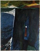 NORMAN C JAQUES artist's proof lithograph - entitled 'Coast S. Wales', signed and dated 1964, 55 x