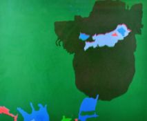 ERIC MALTHOUSE lithograph - abstract, inscribed 'for John', signed fully in pencil, 52 x 60cms