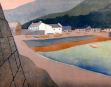 ARTHUR CHARLTON (1917-2007) limited edition (2/4) aquatint - entitled 'Solva', dated 1984, 41 x