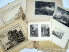VARIOUS NINETEENTH CENTURY & EIGHTEENTH CENTURY ENGRAVERS very large collection of loose antiquarian