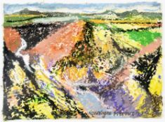 GWILYM PRICHARD mixed media and construction on paper - entitled 'Porthclais', signed, 14 x 19cms