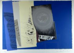 CERI RICHARDS limited edition (40/70) coloured lithograph - entitled 'Debussy Claire De Lune',