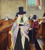 SYDNEY CURNOW VOSPER (1866-1942) watercolour, thin gouache and wash - 'Salem', with Sian Owen in