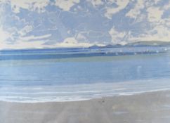 ARTHUR CHARLTON (1917-2007) lithograph - entitled 'Mumbles Head with Sailing Boats', 45.5 x 58.5cms