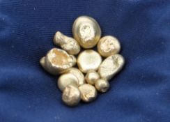 BETWEEN 5GMS & 5.1GMS OF PURE WELSH GOLD FROM THE ST. DAVIDS MINE refined to nine carat gold, with