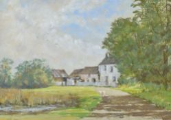 DAVID PRICE pastel on paper - entitled 'A Summer Day at Burry Green, Gower', signed, 32 x 45cms