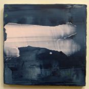 ELFYN LEWIS boxed oil on canvas - seascape, signed and entitled verso 'Golau'r Mor', dated 2011,