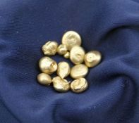 BETWEEN 5GMS & 5.1GMS OF PURE WELSH GOLD FROM THE ST. DAVIDS MINE refined to nine carat gold, with
