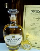 PENDERYN CASK STRENGTH SINGLE MALT FIRST RELEASE WELSH WHISKY LIMITED EDITION NO 258 OF 450, 61.8%
