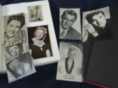 TWO ALBUMS OF AUTOGRAPHED PUBLICITY PHOTOGRAPHS many inscribed 'To Rose' Near complete list has been