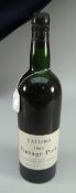TAYLORS 1963 VINTAGE PORT SHIPPED BY TAYLOR FLADGATE & YEATMAN (1) Condition Report: Seal intact