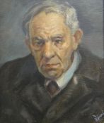 ATTRIBUTED TO JOZSEF RIPPL-RONAI (Hungarian 1861 - 1927) oil on board - head and shoulders