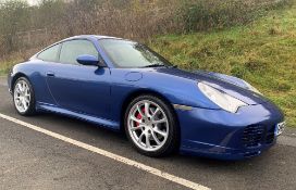 PORSCHE 911 CARRERA 4S 3.6 COUPE 2004 54 plate in Cobalt-Blue, mileage 39,000, four owners, includes