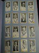 ALBUM OF CRICKET ASSOCIATED AUTOGRAPHS on cigarette cards, bubble gum cards, vending cards,