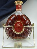REMY MARTIN XO SPECIAL 3 LITRE FINE CHAMPAGNE COGNAC ON RARE REMY MARTIN SWING STAND. Condition