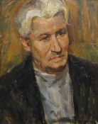 ATTRIBUTED TO STEFAN LUCHIAN (Romanian 1868 - 1916) oil on canvas - head and shoulders portrait of a