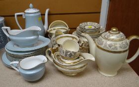 ASSORTED TEAWARE including Royal Worcester 'Woodland', Johnsons Bros, and Victorian