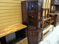 ASSORTED FURNITURE including mirror backed dresser, display cabinet, coffee tables ETC (proceeds