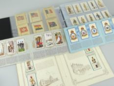 FOLDER OF VINTAGE CIGARETTE CARDS including Ogdens, Will's, Kensitas, together with an album of John