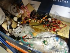 ASSORTED COSTUME JEWELLERY, NECKLACES ETC