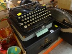 THREE VINTAGE TYPEWRITERS including Imperial