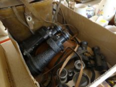 ASSORTED CASED & UNCASED BINOCULARS