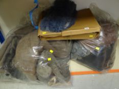 ASSORTED VINTAGE FUR & SHEEPSKIN COATS, STOLES & HATS ETC