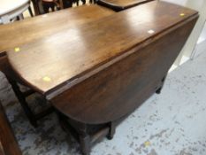 ANTIQUE OAK CIRCULAR GATE-LEG TABLE
