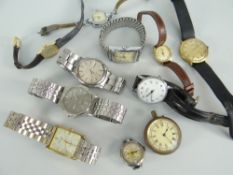 ASSORTED MAINLY GENTS WRISTWATCHES of every day variety, together with ladies wristwatches