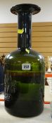 LARGE KASTRUP OF DENMARK VINTAGE GREEN GLASS VASE