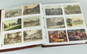 POSTCARD ALBUM containing approximately 320 mostly Great Britain topographical postcards form the