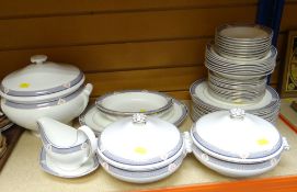 WEDGEWOOD 'WAVERLEY' DINNERWARE including covered tureens, large soup tureen eTC