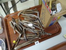 ASSORTED DENTAL SURGERY TOOLS including extraction forceps, Mason's gags, probes ETC Provenance: