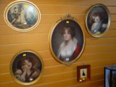 19TH CENTURY ENGLISH SCHOOL believed watercolour - head and shoulders portrait of a female, 50 x