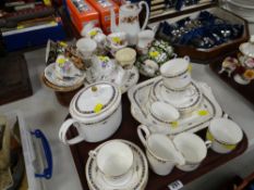 ASSORTED TEAWARE including Paragon English Rose, Royal Albert Flora Series, Coalport part tea set