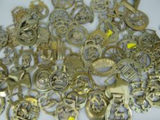 ASSORTED ANTIQUE HORSE BRASSES including George V, Queen Mary, Montgomery, Queen Victoria