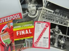 1976 LIVERPOOL V STOKE PROGRAMME, signed by the former manager Bill Shankly and an Arsenal V