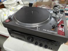 SONY PS-DJ9000 TURNTABLE together with a JBC AX-V6 integrated amplifier