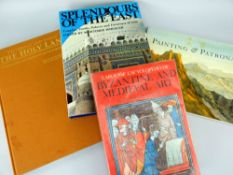 FOUR VARIOUS ART RELATED BOOKS 'Painting & Patronage', 'The Holy Land' by David Roberts, 'Splendours