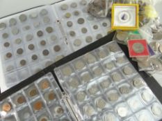 ASSORTED MAINLY GB & FOREIGN LOOSE COINS to include some pre decimal and many crowns, comprising two