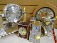 ASSORTED MODERN MANTEL & CARRIAGE CLOCKS