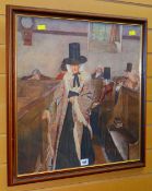 SYDNEY CURNOW VOSPER print - iconic first version of 'Salem' and with newspaper cutting to