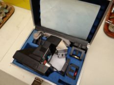 CASED DENTIST'S CLOSE-UP POLAROID CAMERA with associated accessories Provenance: vendor's late