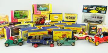 COLLECTION OF VINTAGE BOXED DIE CAST VEHICLES including 'MATCHBOX', models of yesteryear, Corgi