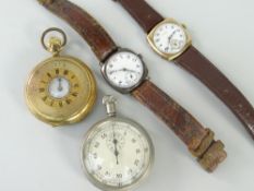 ASSORTED WATCHES to include gold-plated gent's half-hunter pocket-watch, Military Air Ministry 6B/