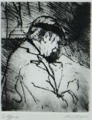 DAVID CARPANINI LIMITED EDITION (1/50) etching - head and shoulders portrait of Sir Kyffin