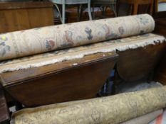 VINTAGE BARLEY TWIST GATE-LEG TABLE & ANOTHER